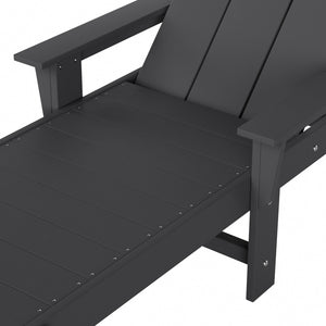 Malibu Modern All-Weather Outdoor Reclining Sun Lounger With Arm Rests & Wheels