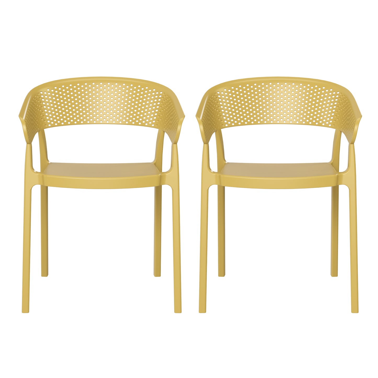 Polyform Stacking Dining Arm Chair (Set of 2)