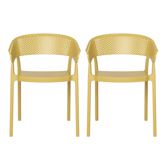 Polyform Stacking Dining Arm Chair (Set of 2)