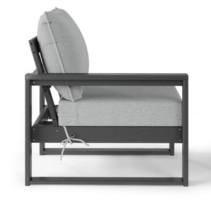 Signature All-Weather Outdoor Modular Patio Deep Seating Left Arm Chair (Left Arm Sectional Seat)