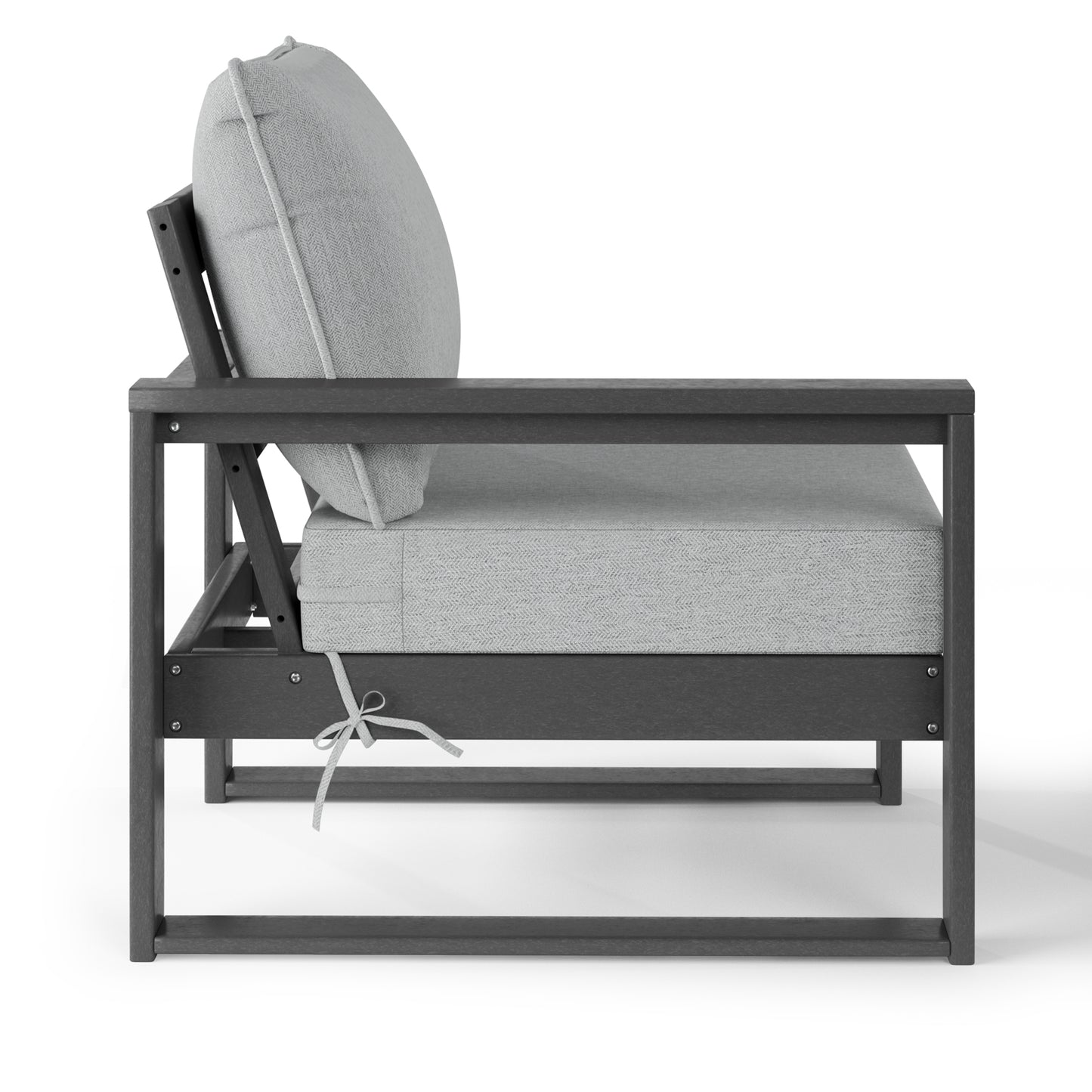 Signature All-Weather Outdoor Modular Patio Deep Seating Left Arm Chair (Left Arm Sectional Seat)