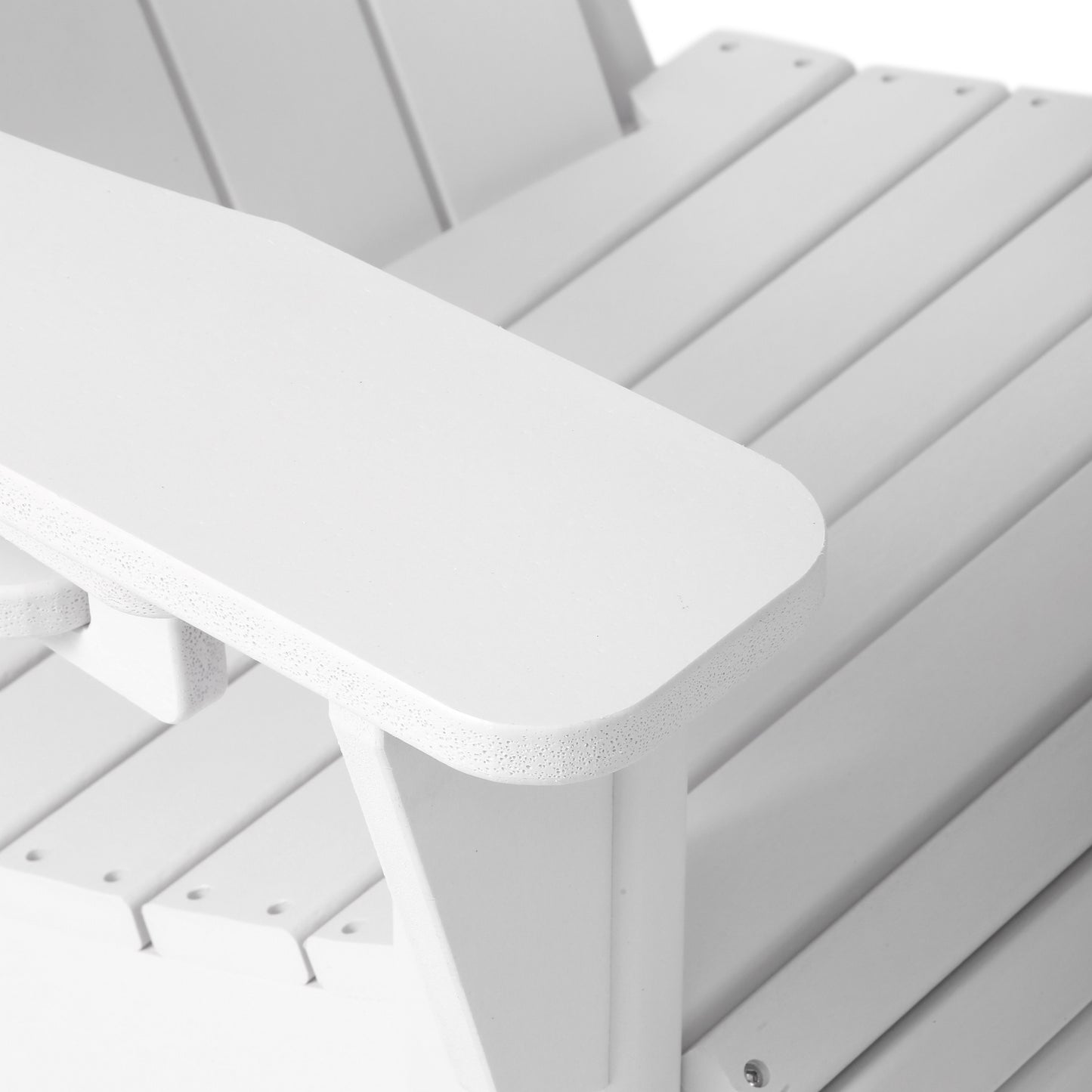 Tahoe All-Weather Outdoor Poly Adirondack Chair with Retractable Cup Holder