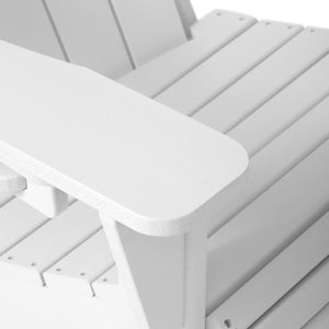 Tahoe All-Weather Outdoor Poly Adirondack Chair with Retractable Cup Holder