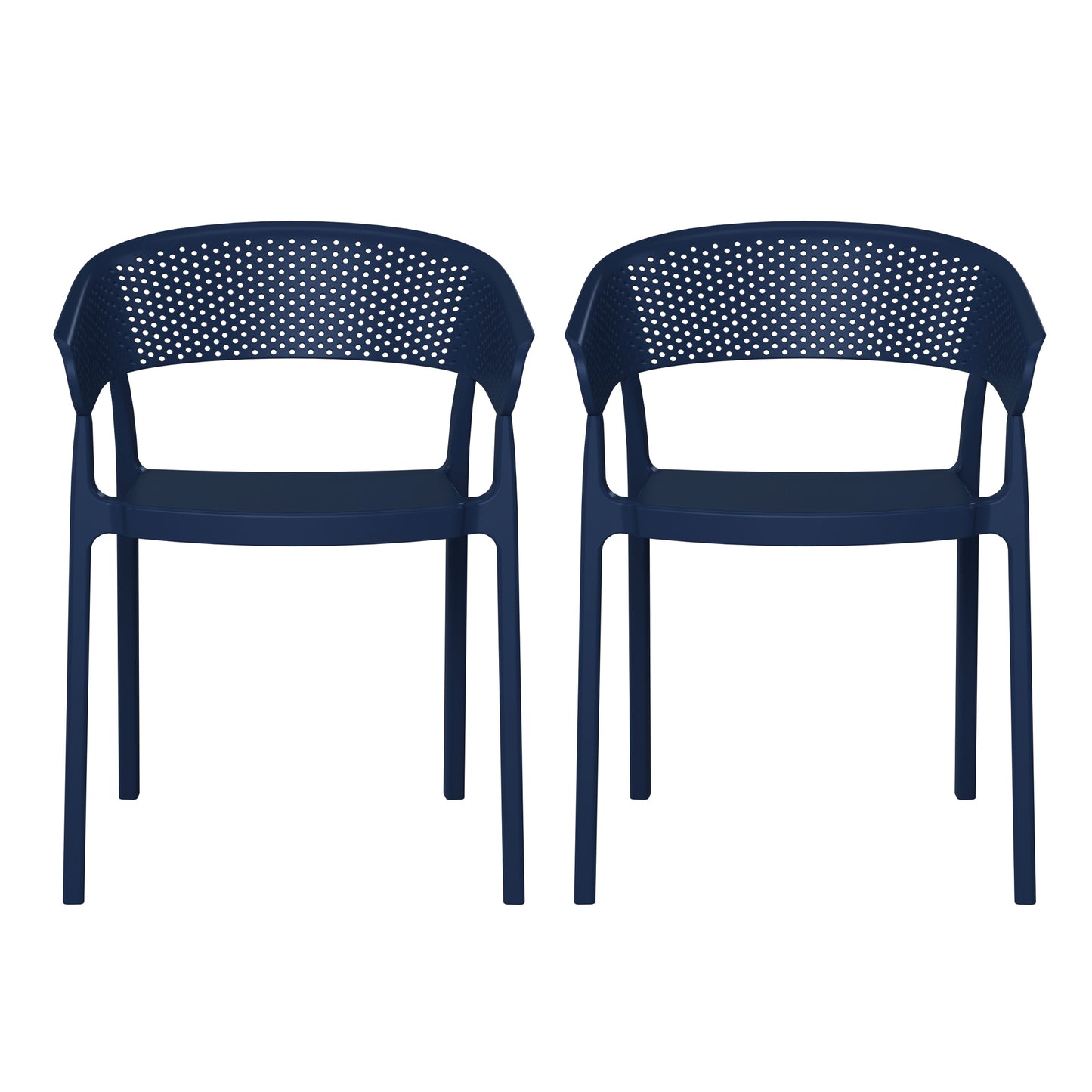 Polyform Stacking Dining Arm Chair (Set of 2)