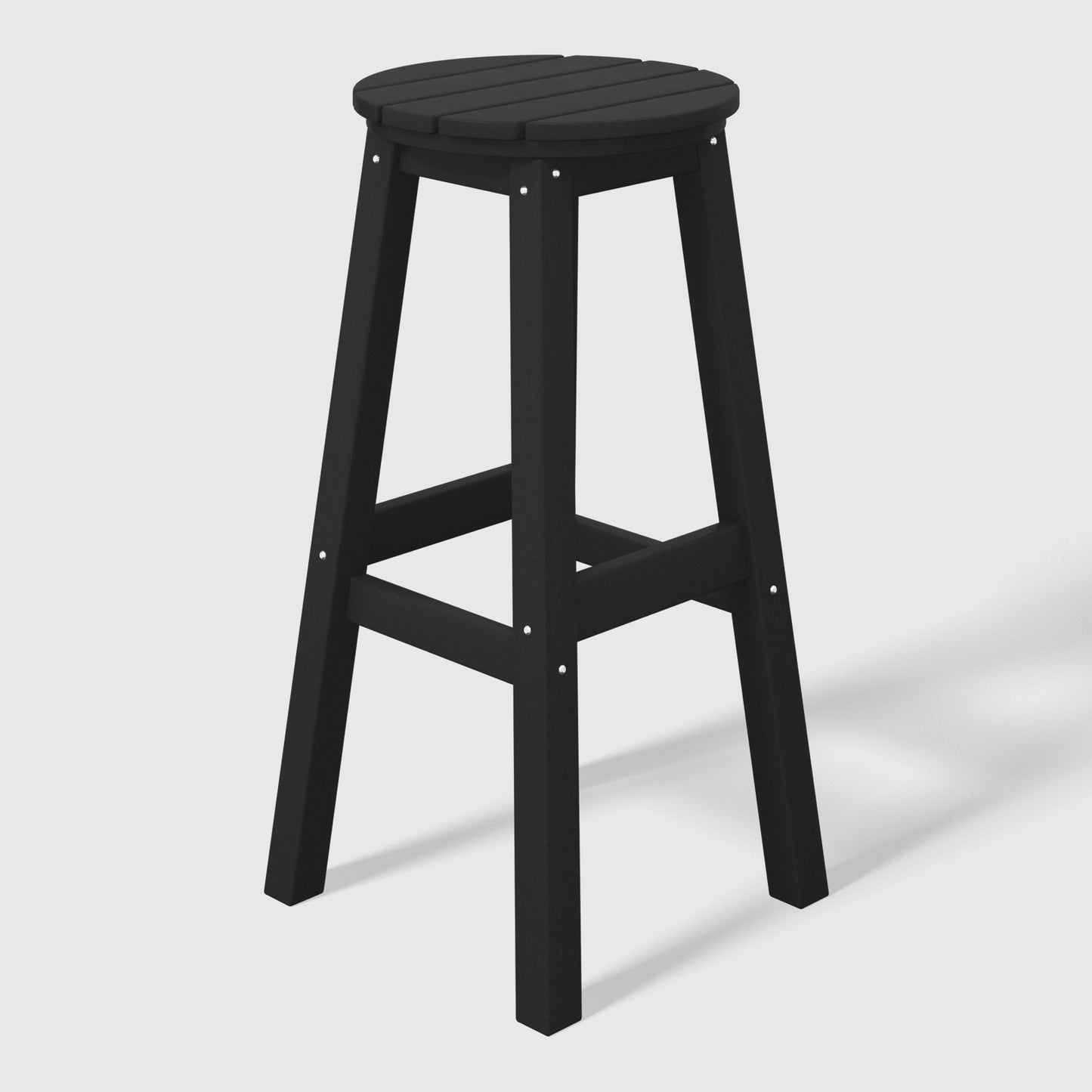 Stockholm All-Weather Outdoor Round Bar Stool (29" Height)
