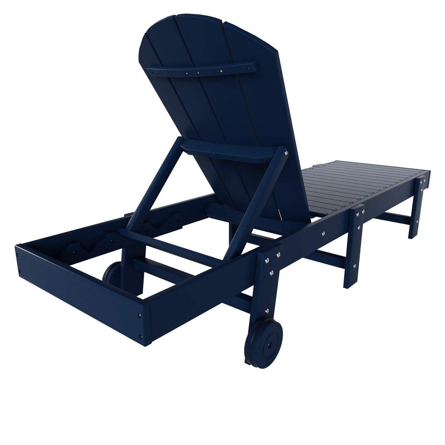 Chatham All-Weather Outdoor Adirondack Reclining Sun Lounger With Wheels