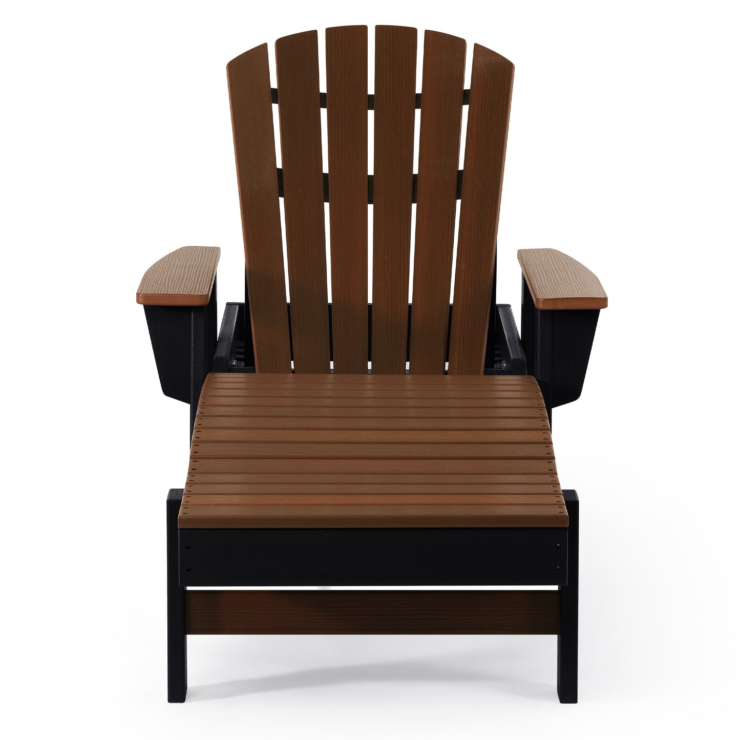 Heritage Ridge Adirondack Chaise Lounge with Arms and Wheels With Cup Holder