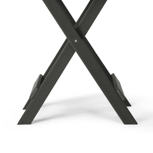 Tuscany All-Weather Outdoor Patio Round Folding Dining Table (24" Top)