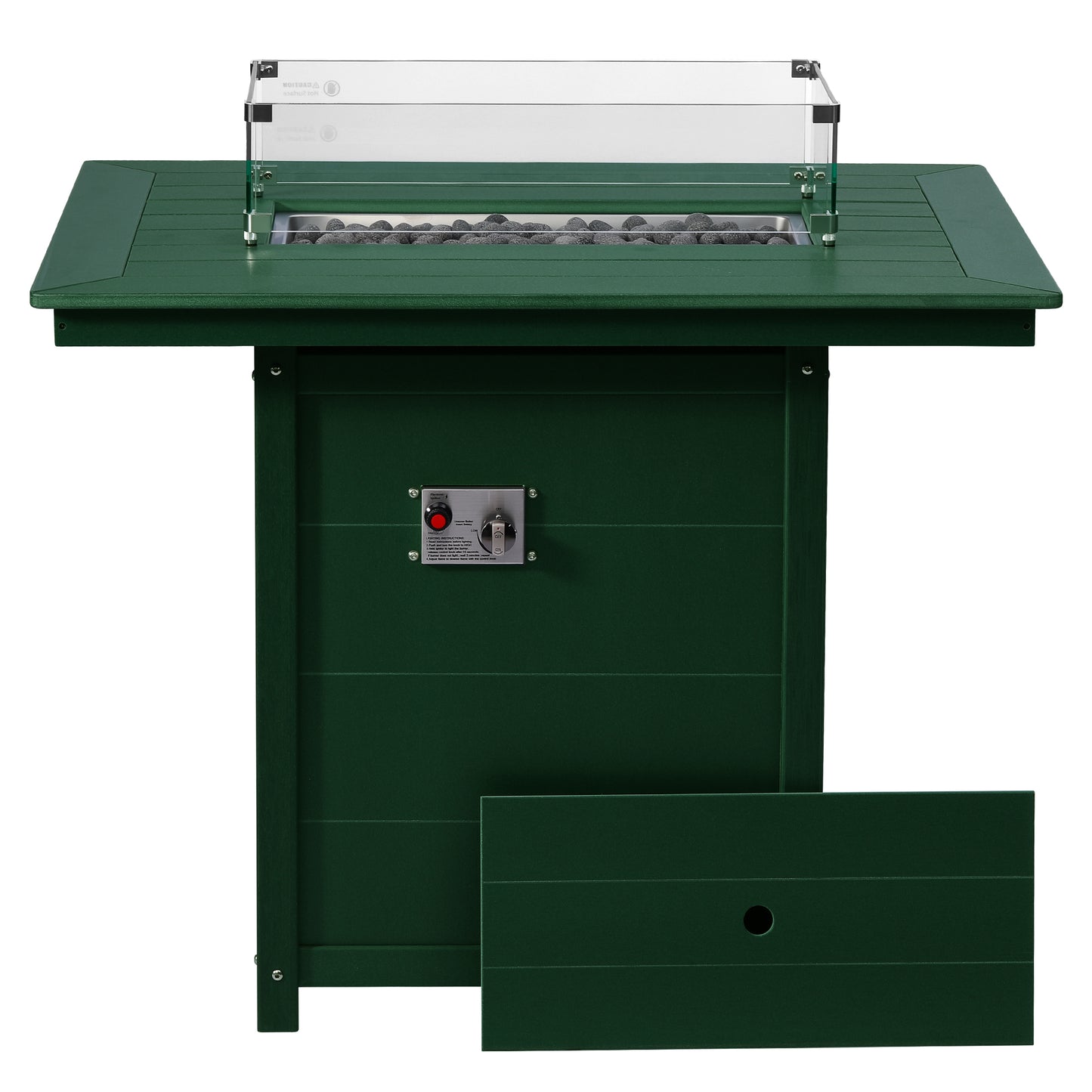 Sedona Rectangular 34" X 46" Counter Fire Pit Table