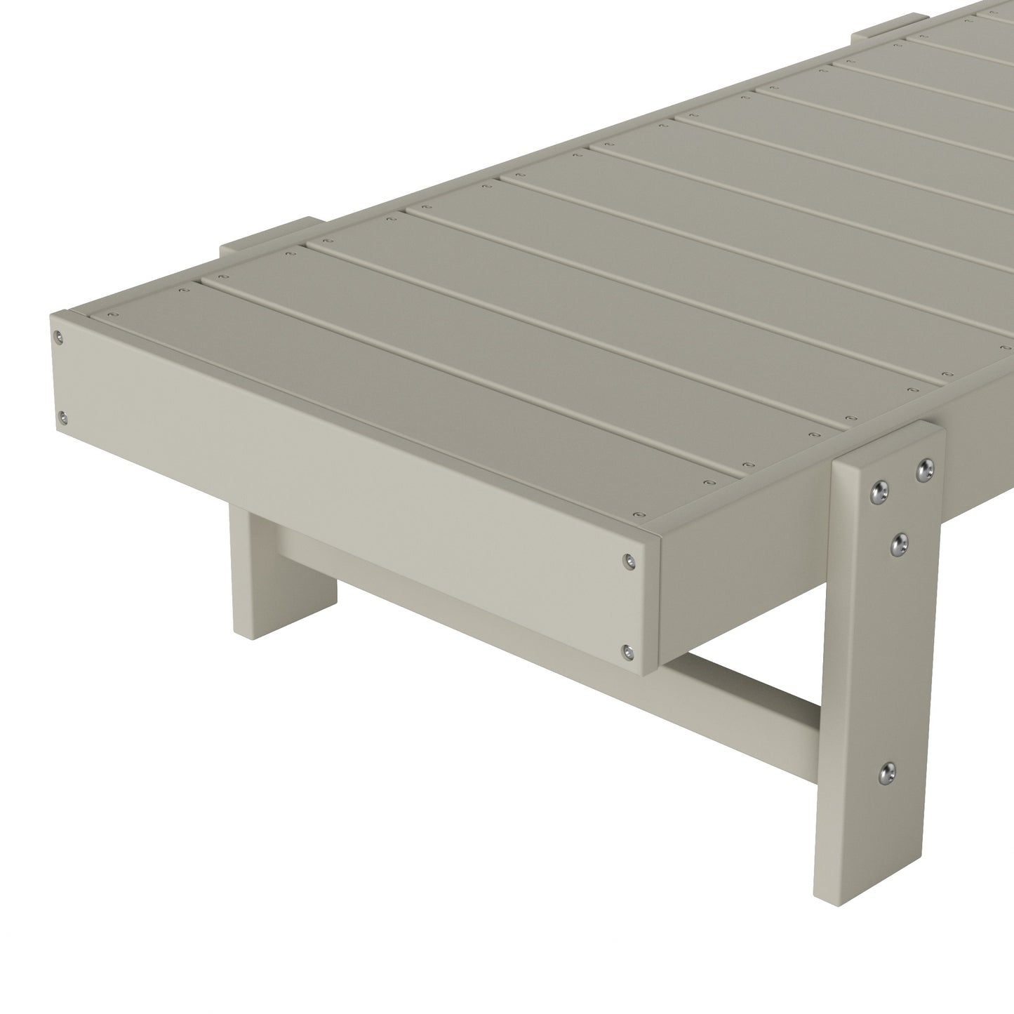 Malibu Modern All-Weather Outdoor Reclining Sun Lounger With Arm Rests & Wheels