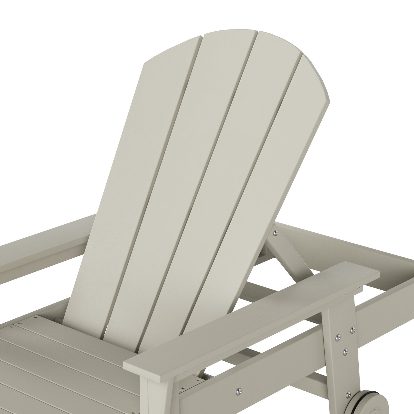 Chatham All-Weather Outdoor Adirondack Reclining Sun Lounger With Arms Rests & Wheels