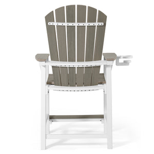 Heritage Ridge Adirondack Counter Height Chair With Cup Holder
