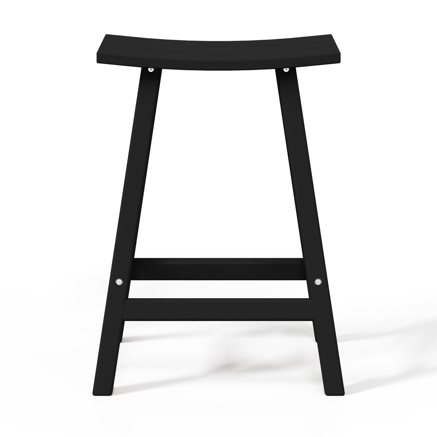Stockholm All-Weather Outdoor Saddle Counter Stool (24" Height)