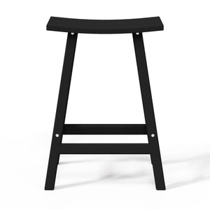 Stockholm All-Weather Outdoor Saddle Counter Stool (24" Height)