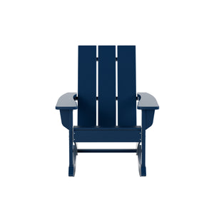 Malibu Modern All-Weather Outdoor Rocking Adirondack Chair