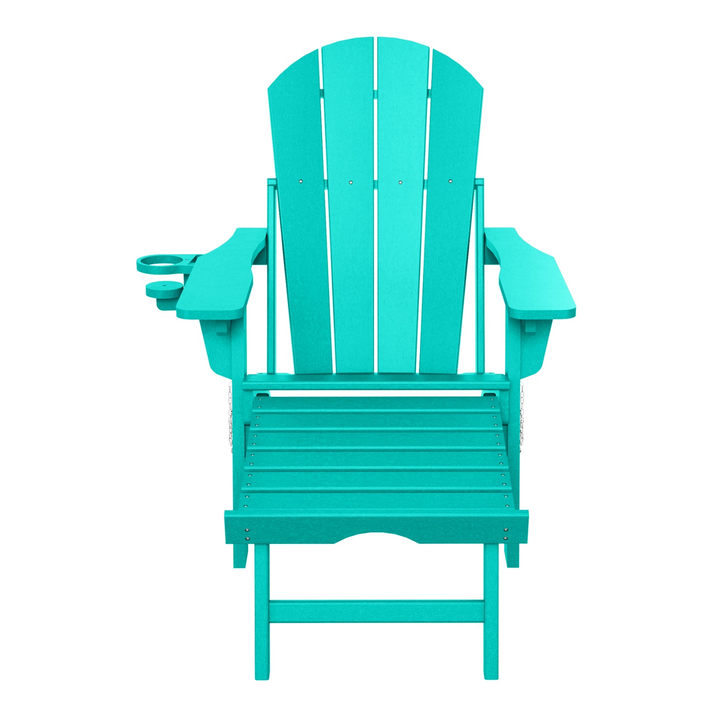 Chatham Folding Adjustable Adirondack Chair with Cup Holder and Hideaway Ottoman