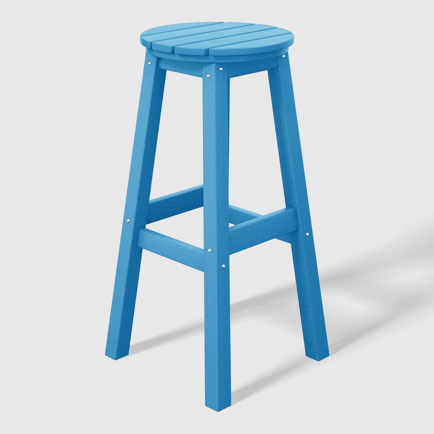 Stockholm All-Weather Outdoor Round Bar Stool (29" Height)