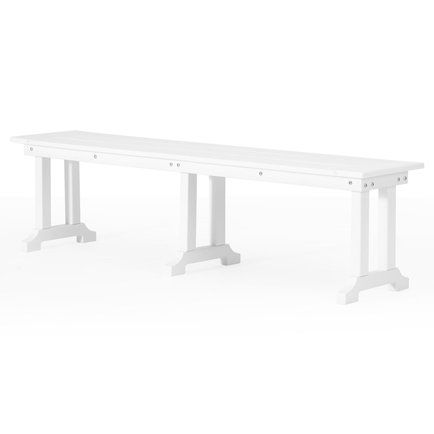 Tuscany All-Weather Outdoor 65" Trestle Dining Bench