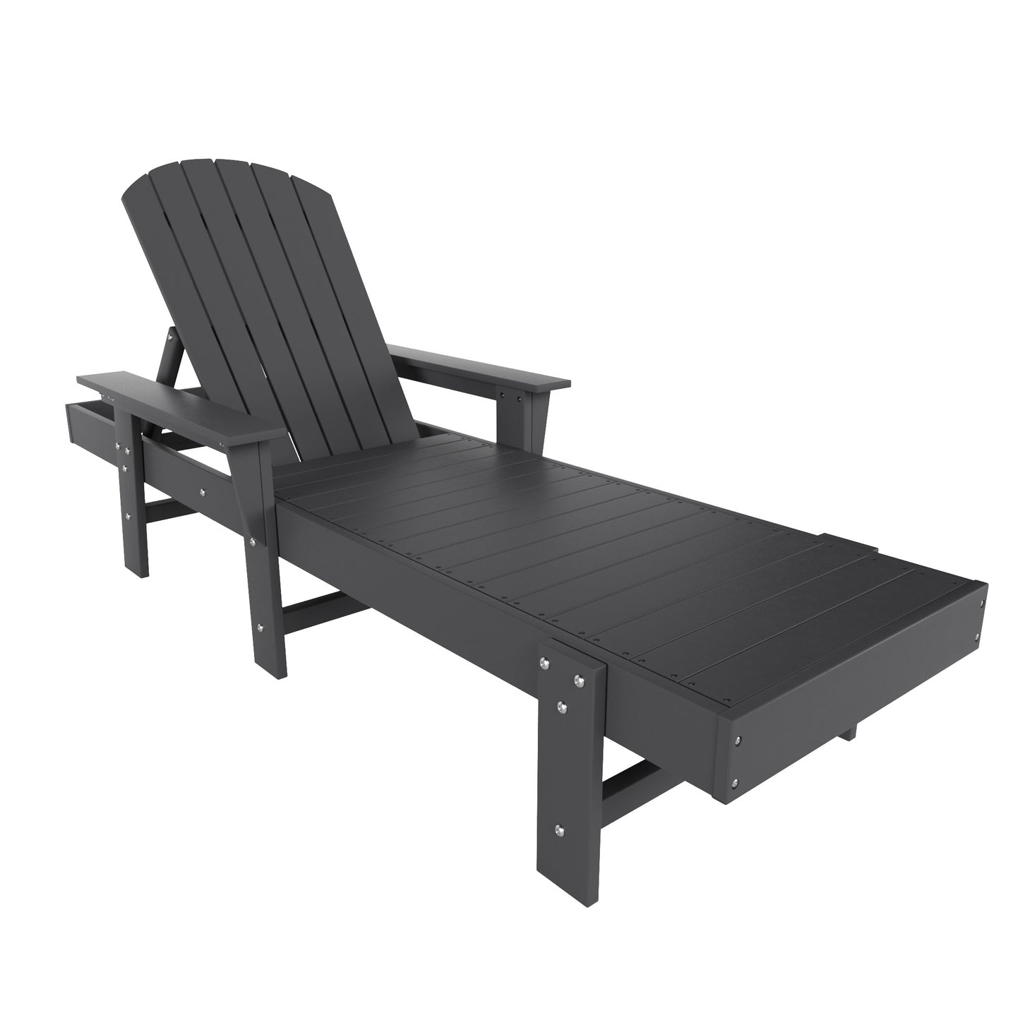 Westport Classic All-Weather Outdoor Adirondack Reclining Sun Lounger With Arms Rests