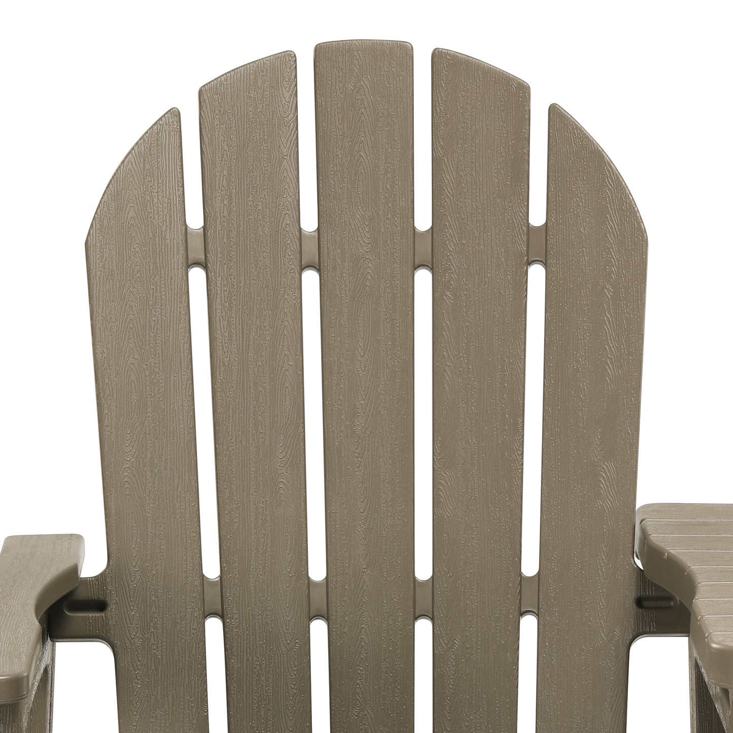 Set of Snap'n Lock Adirondack Chairs with Connecting Wedge Table (No Tools or Hardware)