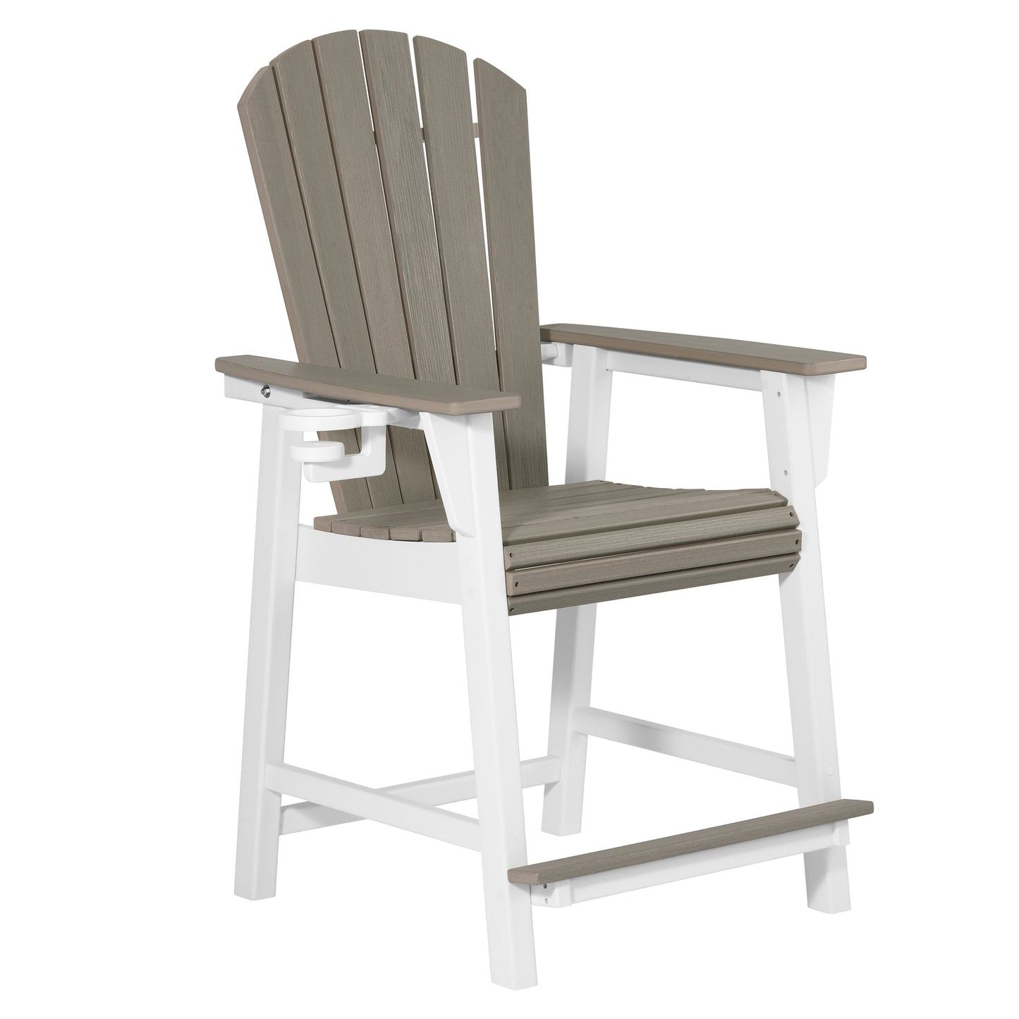 Heritage Ridge Adirondack Counter Height Chair With Cup Holder