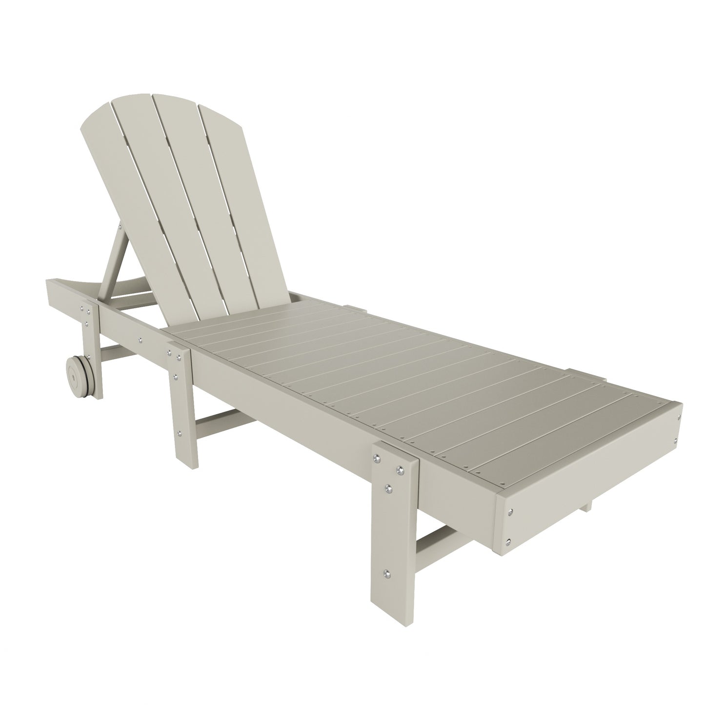 Chatham All-Weather Outdoor Adirondack Reclining Sun Lounger With Wheels