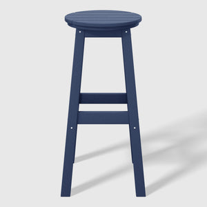 Stockholm All-Weather Outdoor Round Bar Stool (29" Height)
