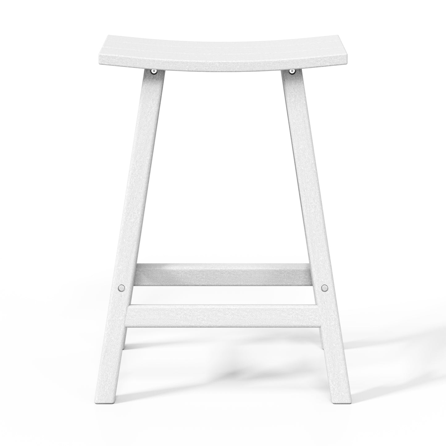 Stockholm All-Weather Outdoor Saddle Counter Stool (24" Height)