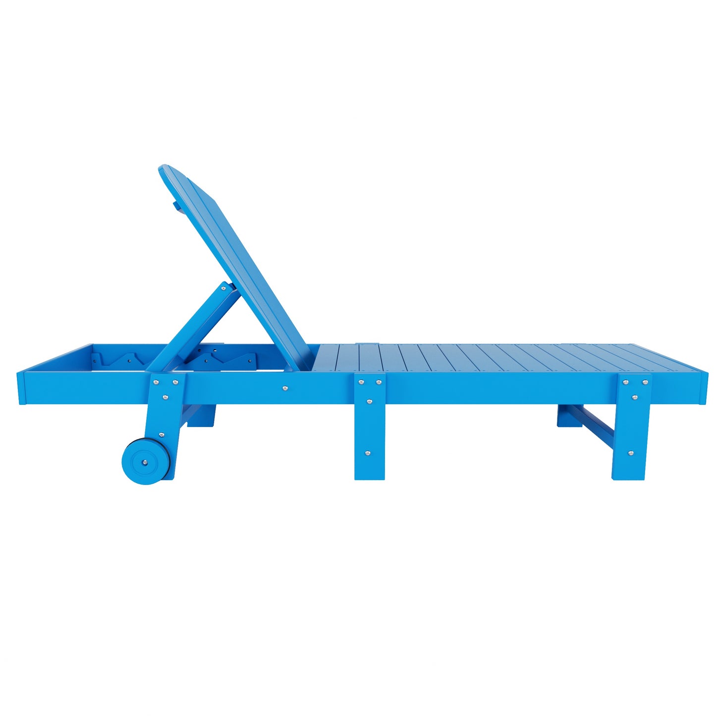 Chatham All-Weather Outdoor Adirondack Reclining Sun Lounger With Wheels