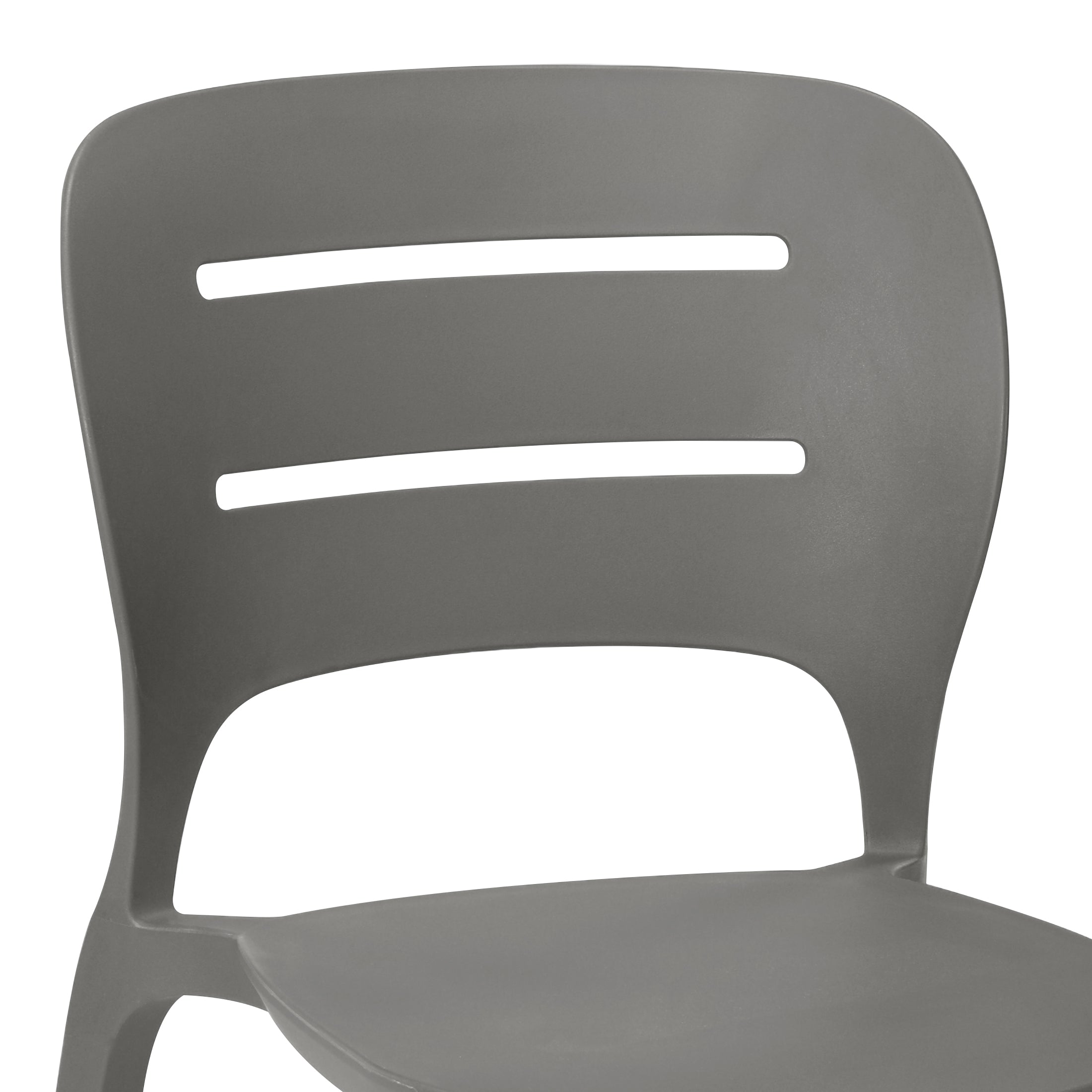 Patio Stacking Dining Side Chair (Set of 2)