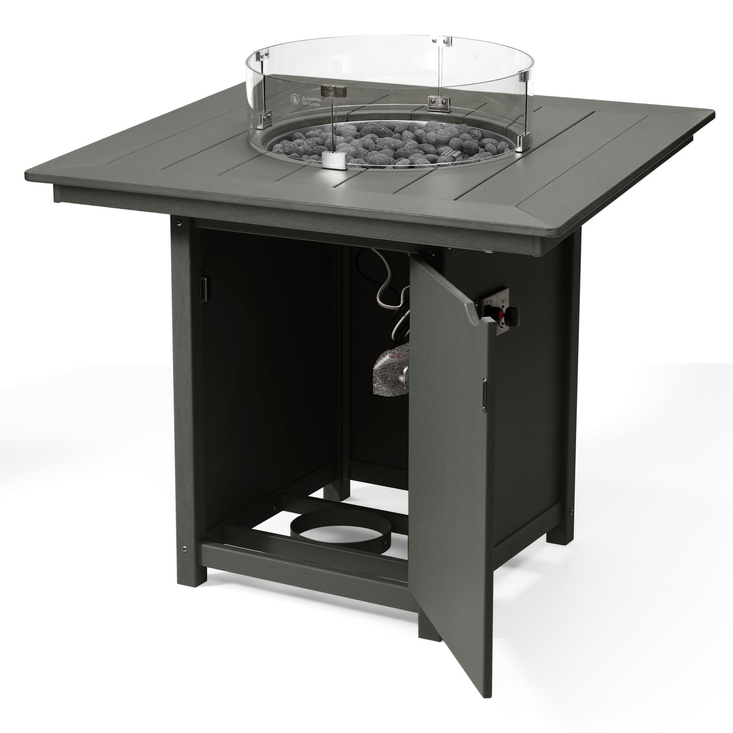 Sedona Square 42" Counter Fire Pit Table