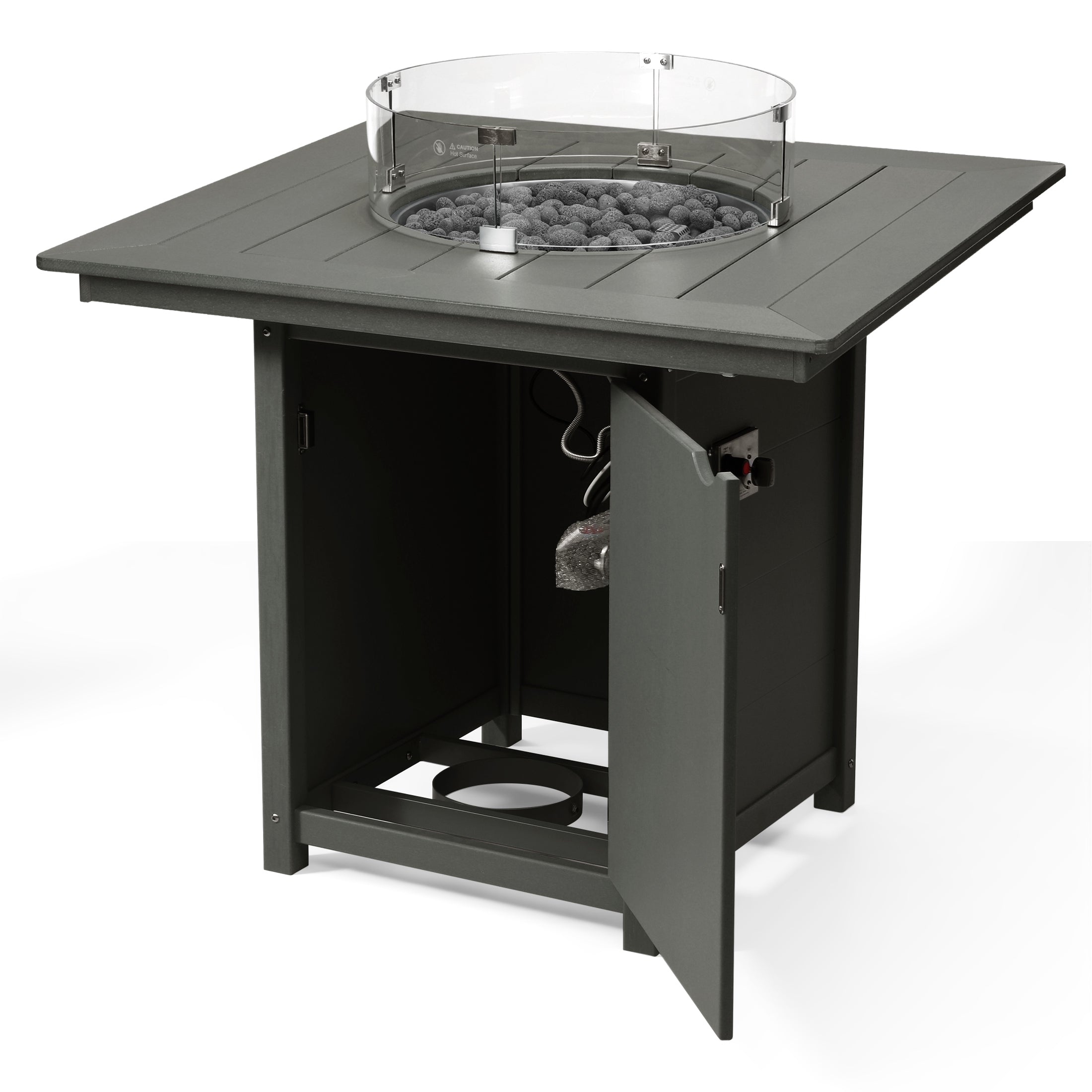 Sedona Square 42" Counter Fire Pit Table
