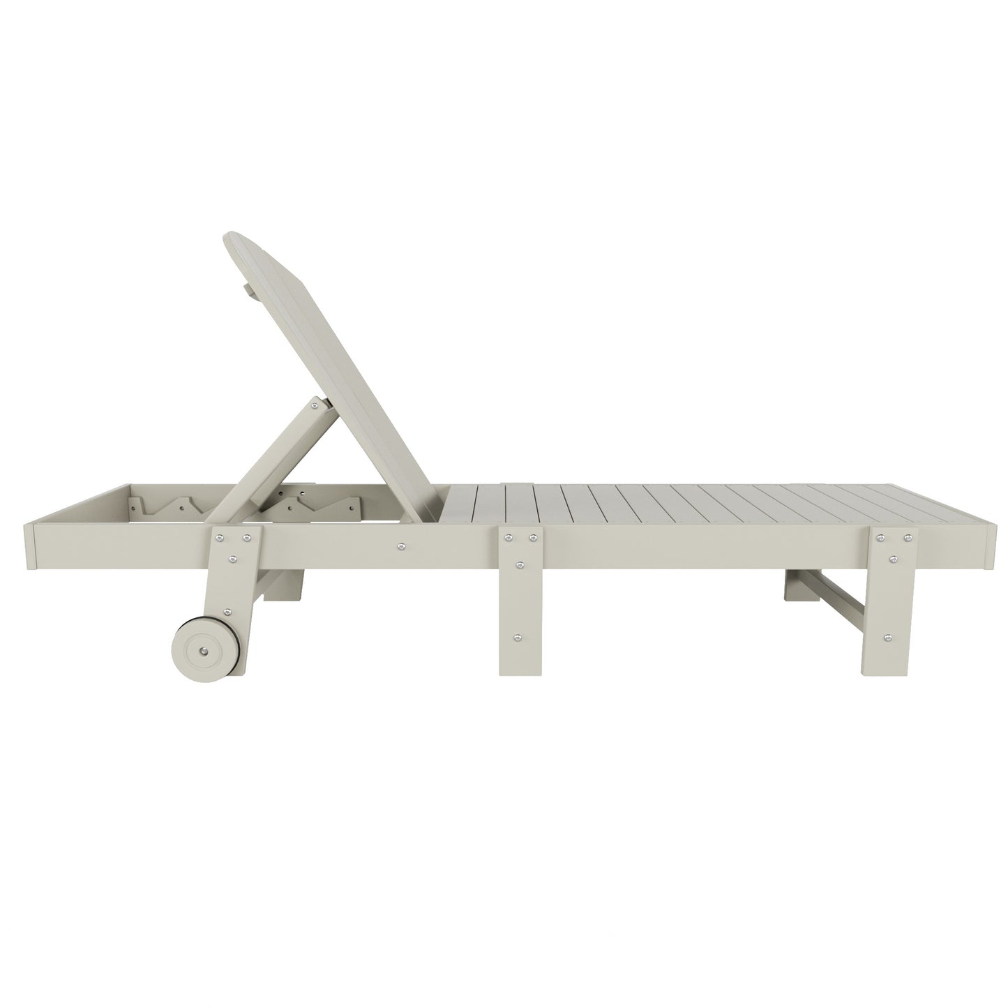 Chatham All-Weather Outdoor Adirondack Reclining Sun Lounger With Wheels