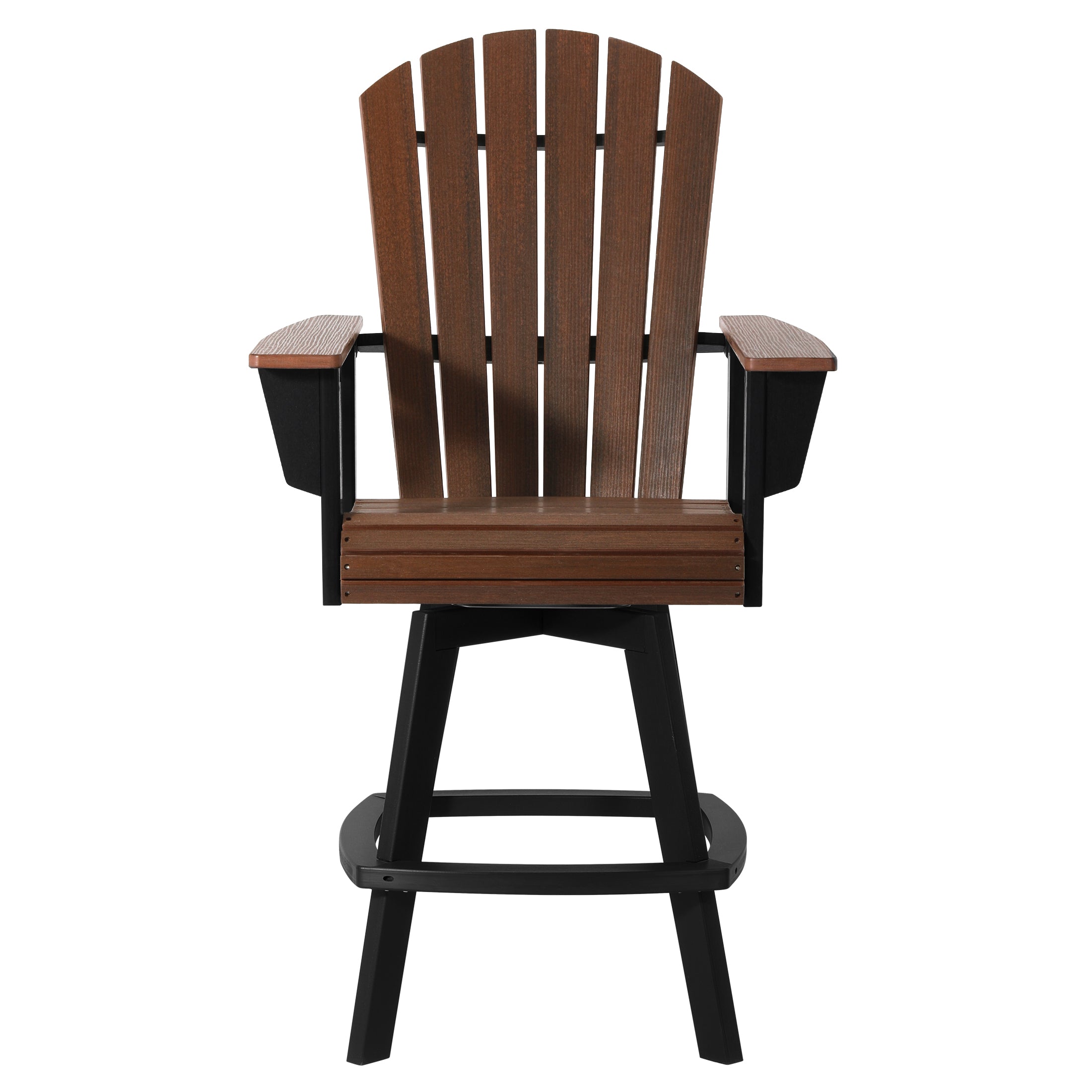 Heritage Ridge Adirondack Swivel Bar Chair With Cup Holder