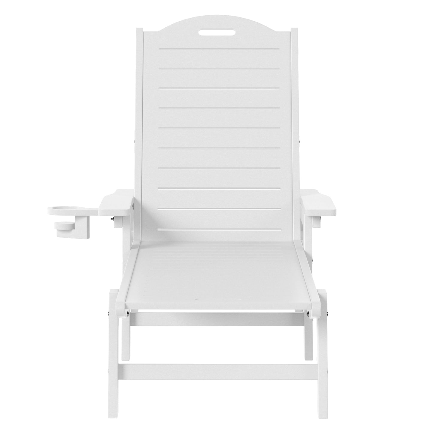 Santa Barbara Reclining Chaise Lounge with Cup Holder and Wheels