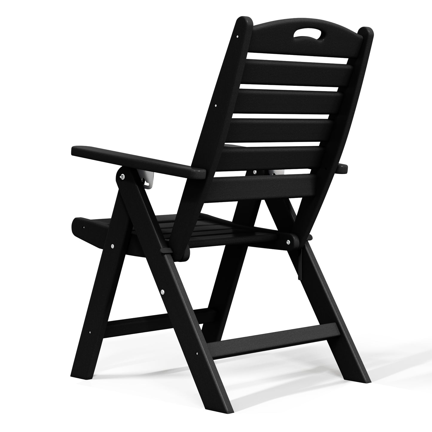 Aarhus All-Weather Outdoor Patio Folding Tall Back Dining Chair (38" High)