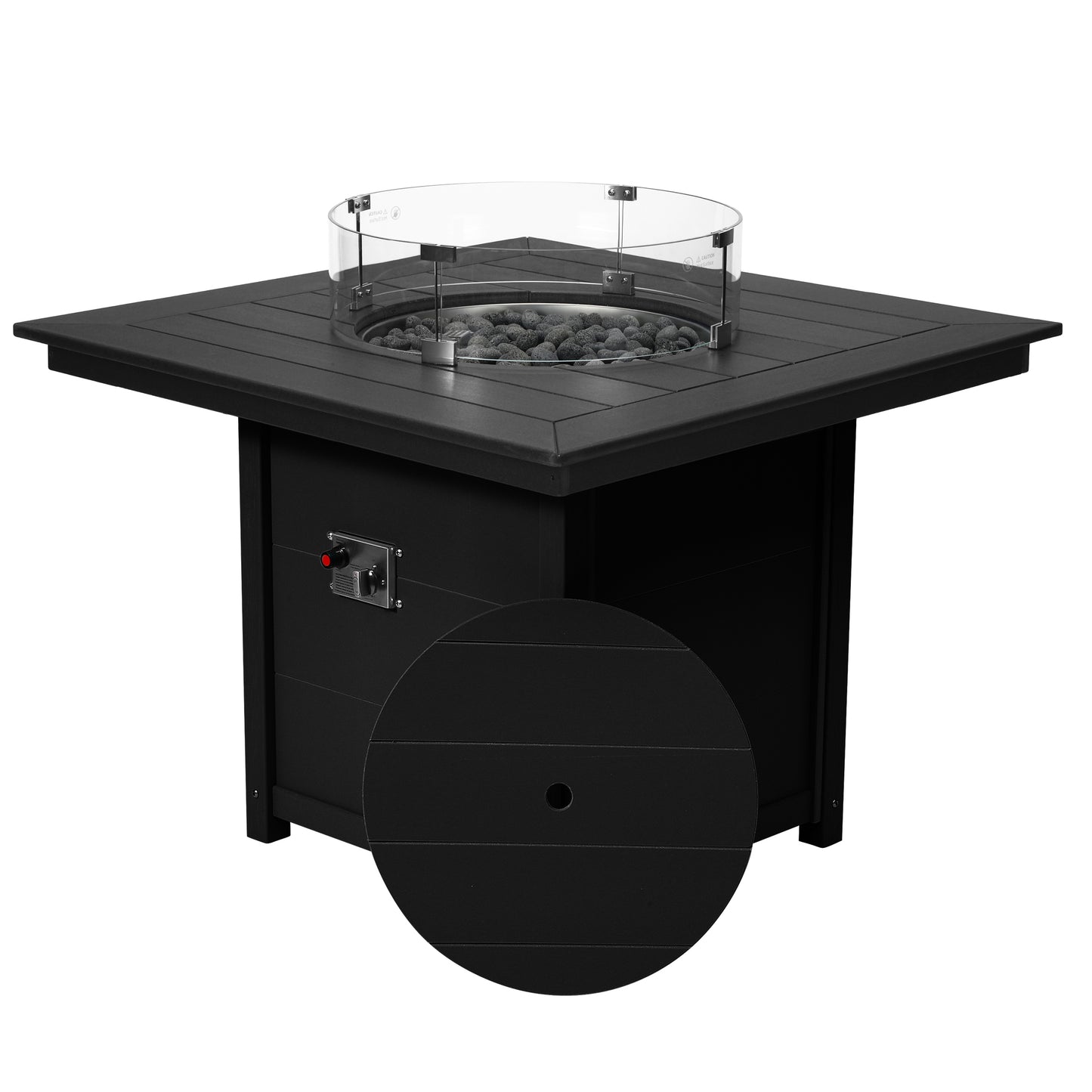 Sedona Square 42" Dining Fire Pit Table