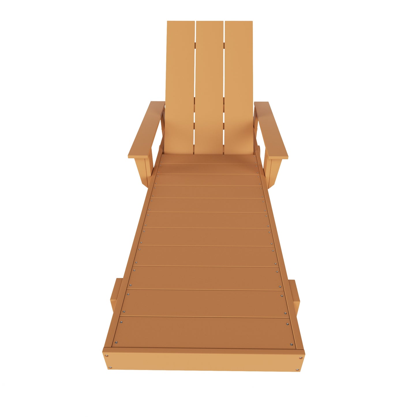 Malibu Modern All-Weather Outdoor Reclining Sun Lounger With Arm Rests & Wheels