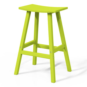 Stockholm All-Weather Outdoor Saddle Bar Stool (29" Height)
