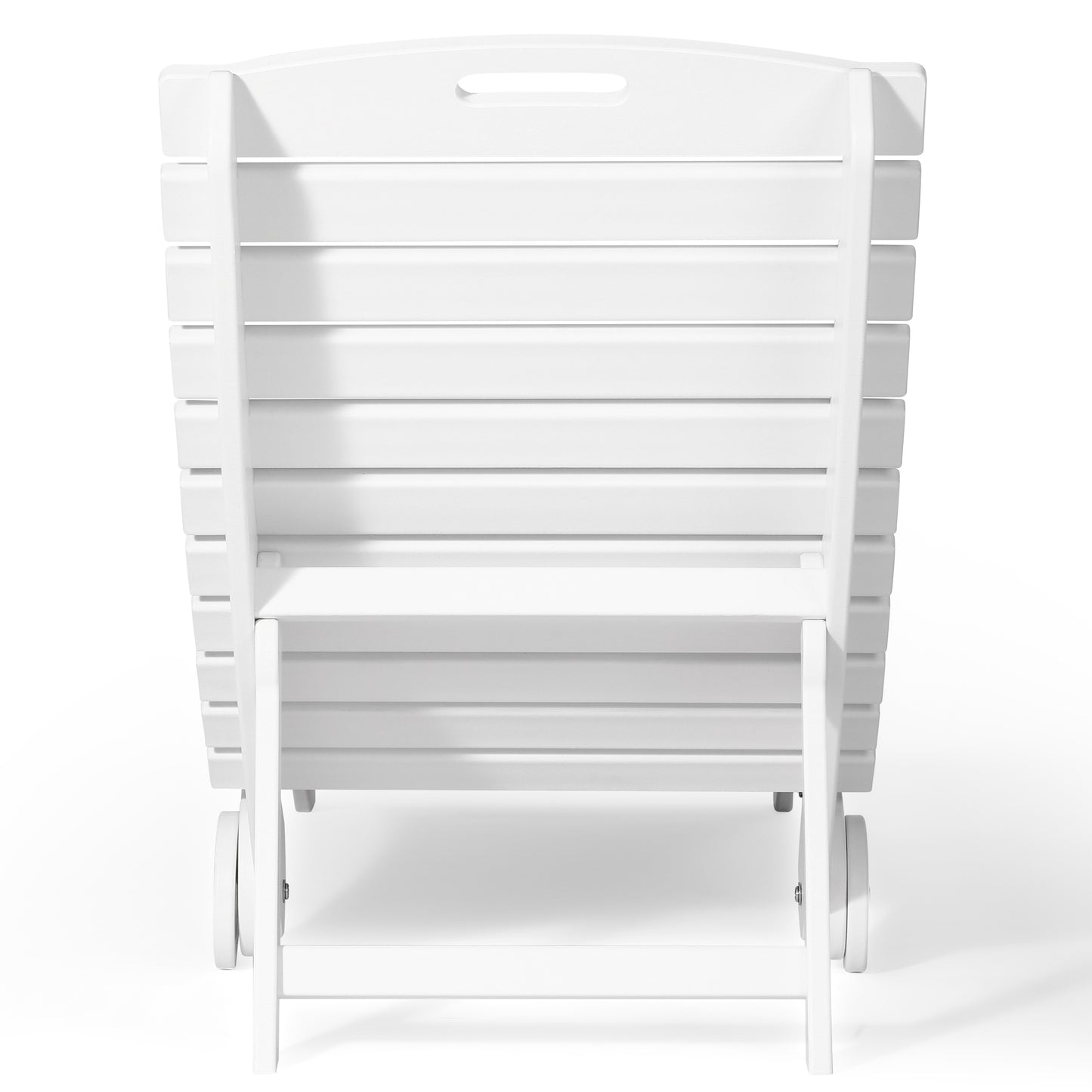 Key West Folding Pool Lounge Chair with Wheels