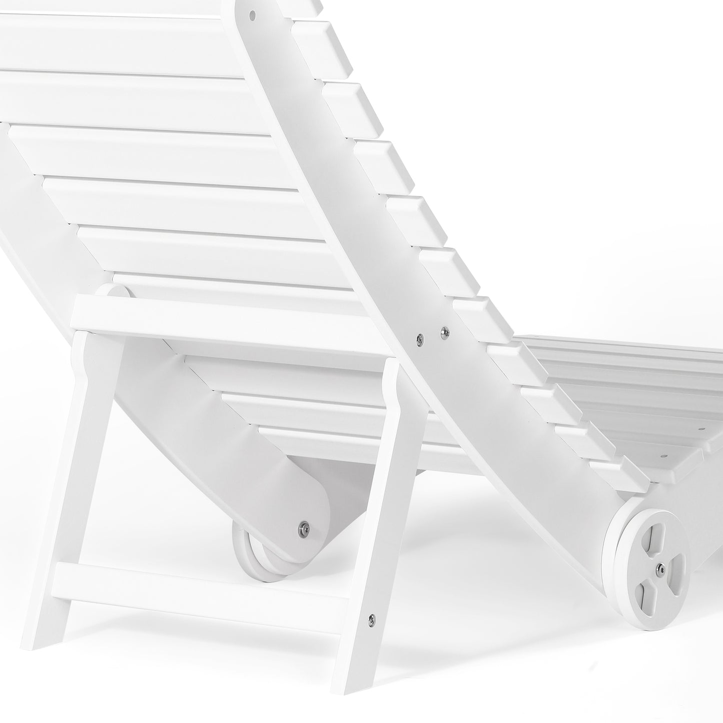 Key West Folding Pool Lounge Chair with Wheels