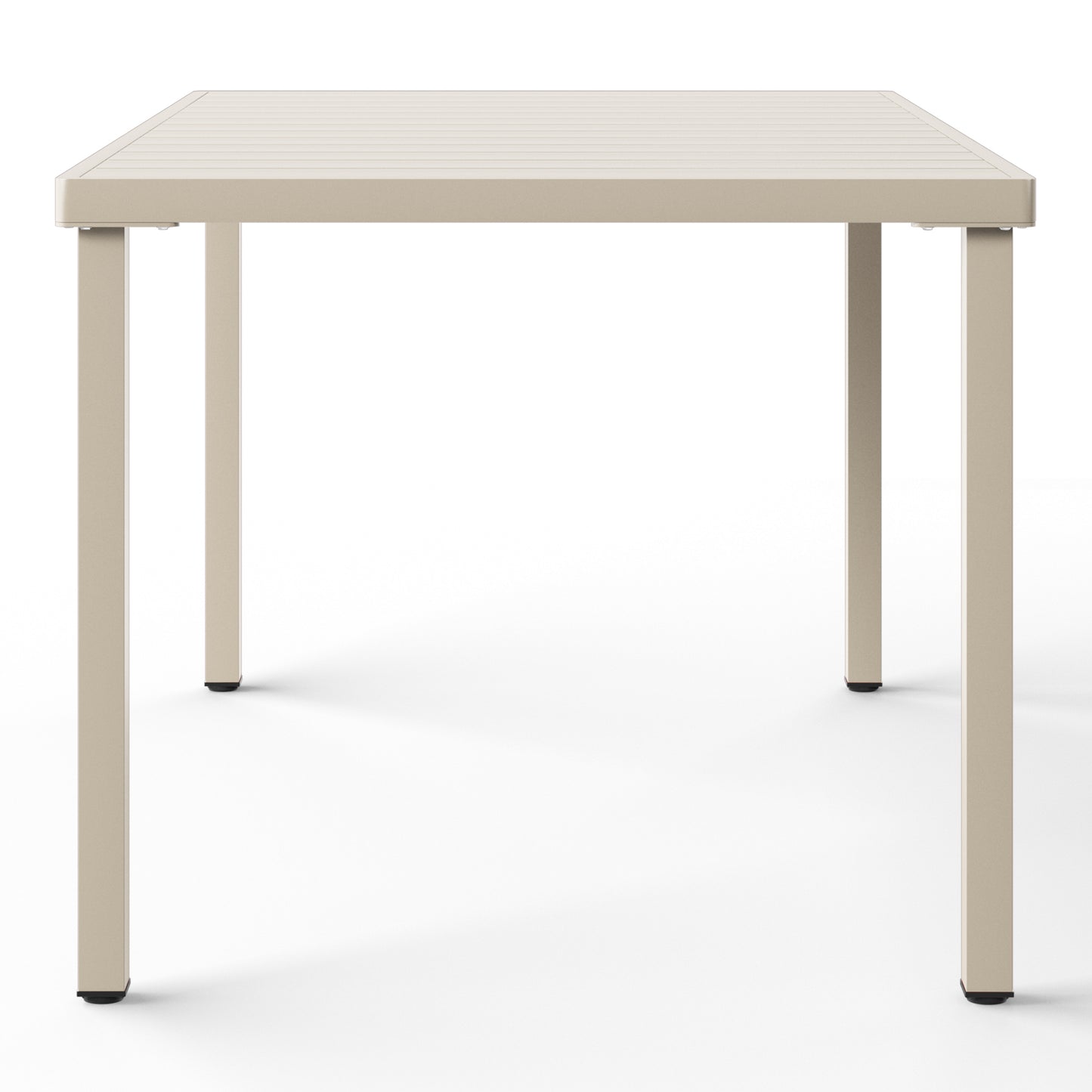 Polyform 59" x 35.4" Steel Rectangular Dining Table