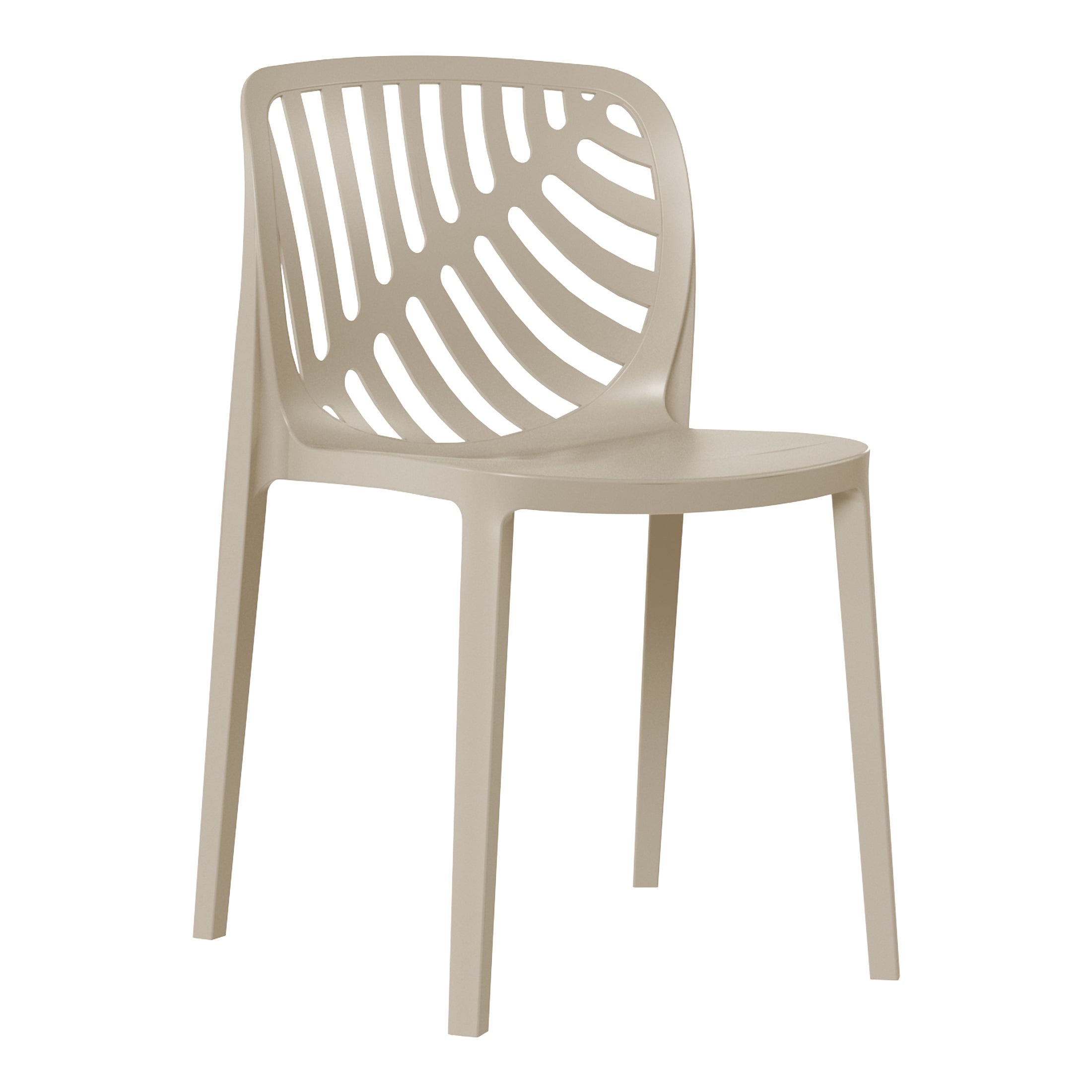 Patio Stacking Dining Side Chair (Set of 2)