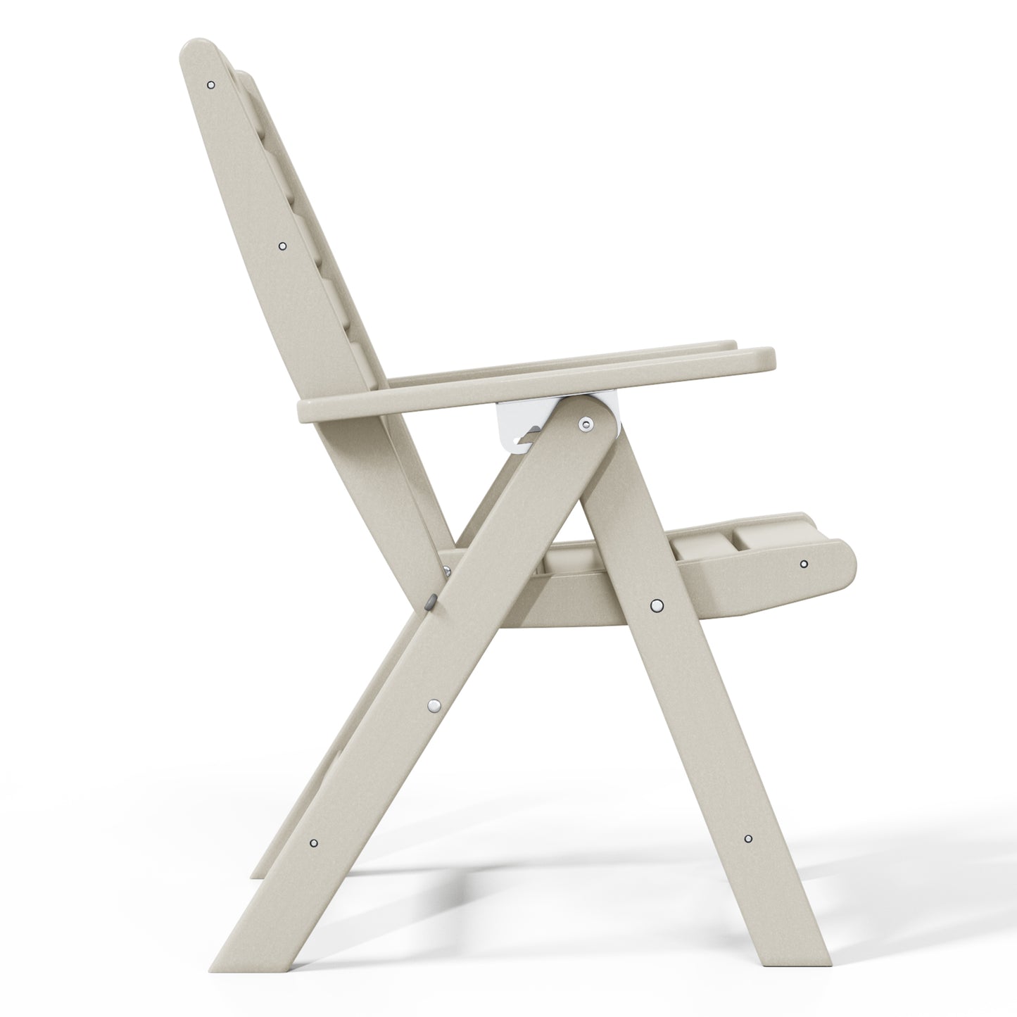 Aarhus All-Weather Outdoor Patio Folding Tall Back Dining Chair (38" High)