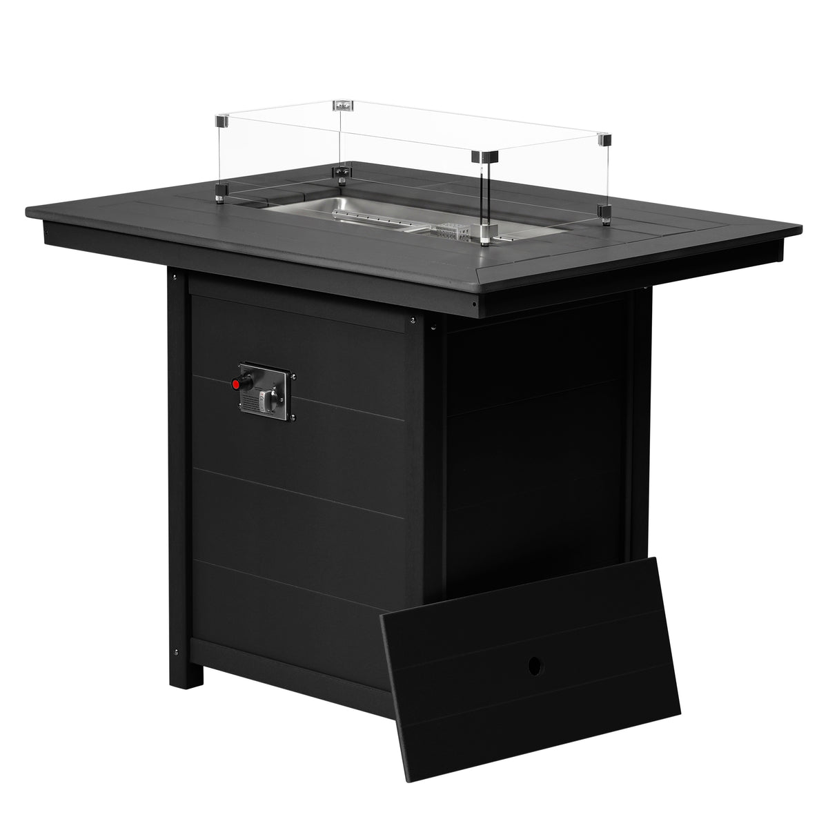 Sedona Rectangular 34" X 46" Counter Fire Pit Table