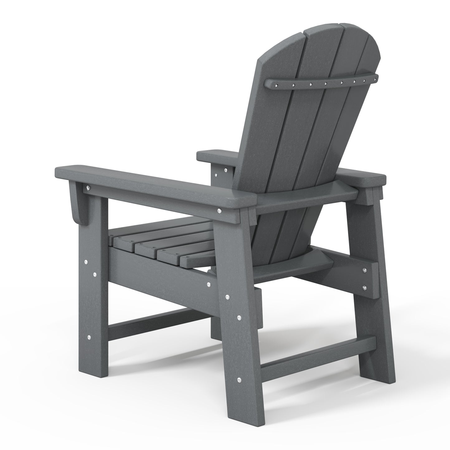 Tiny Terraces Kids' All-Weather Outdoor Poly Adirondack Chair
