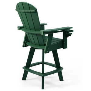Chatham Adirondack Swivel Bar Chair with Cup Holder