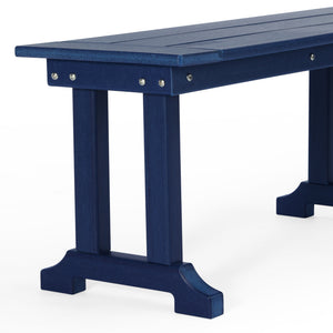 Tuscany All-Weather Outdoor 65" Trestle Dining Bench