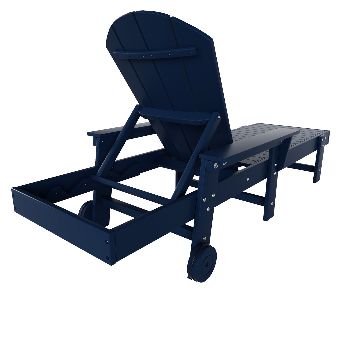 Chatham All-Weather Outdoor Adirondack Reclining Sun Lounger With Arms Rests & Wheels