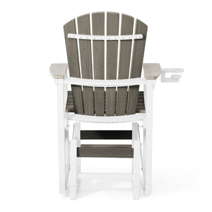 Adirondack Counter Glider With Cup Holder
